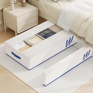 Nueva Caja de Almacenamiento de Ropa Plegable, Resistente al Polvo y a la Humedad, con Acabado Lacado Ecológico, Multifuncional, con Compartimentos, para Debajo de la Cama - Product Image 1
