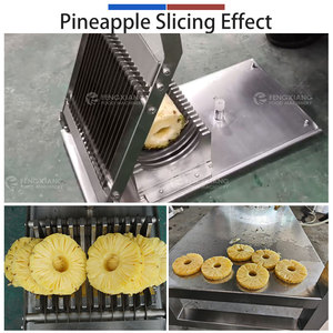 Commercial Manual <b>Ring</b> Cutting Machine Adjustable Thickness Circle Slicer for Pineapple - Product Image 3