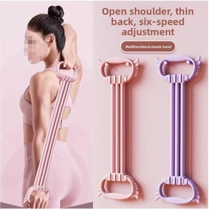 Bandes d'exercice réglables pour femmes-Figure de bande de résistance de forme physique-8 extracteur outil d'entraînement de dos de corde élastique - Product Image 4