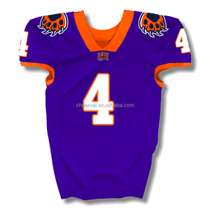 Maillot de football américain personnalisé en sergé, maillot de football américain bleu, tenue de football américain - Product Image 2