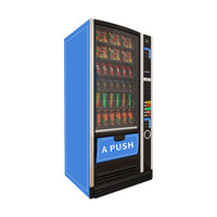 Machine à café automatique.. Distributeur automatique de snacks avec écran publicitaire LCD