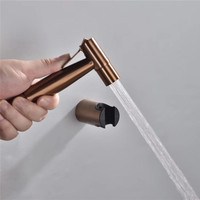 Ensemble de douchette pour toilettes en acier inoxydable rose doré 304 haute pression