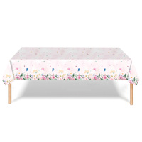 Ychon joyeux anniversaire ensemble de vaisselle jetable papillon fleur vaisselle papier vaisselle ensemble pour fête d'anniversaire