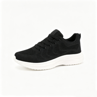 Chaussures de course respirantes en maille Fly Knit sur plateforme, personnalisées OEM, style coréen, avec amorti, pour femmes