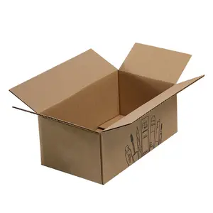 Corrugated Paper Box Packaging Various Size Corrugated Packaging Paper Custom Logo Printed