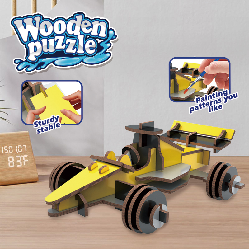 3d printed jigsaw puzzle 2 in 1 diy construction painting kit ...