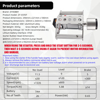 Démarreur de moteur RC à double poignée en aluminium 6061, 0,65 kW, couple élevé, avec tête en caoutchouc double usage pour moteurs à essence 20CC-200CC