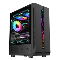 Boîtier PC en verre de haute qualité au design nouveau, RGB, Gabinete Micro ATX, boîtier d'ordinateur, boîtier de jeu PC, tours
