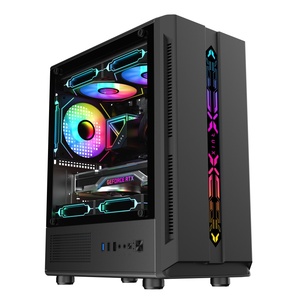 Thiết kế mới chất lượng cao Glass Bảng điều chỉnh RGB PC trường hợp gabinete Micro ATX trường hợp máy tính vỏ PC chơi Game trường hợp máy tính tháp - Product Image 5