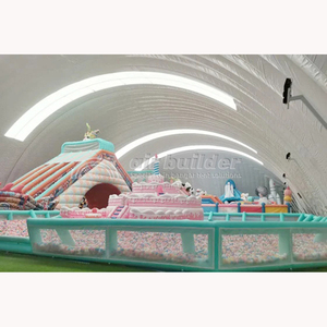 模块化定制充气圆顶游戏结构拱形帐篷建筑待售 - Product Image 4