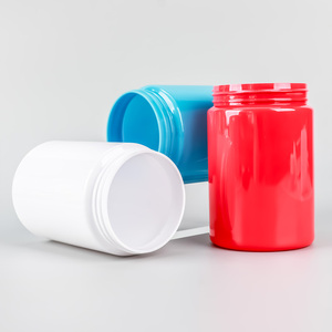 Flacon capsule personnalisé bleu rouge blanc, emballage pharmaceutique, flacon en plastique PET, pot à pilules pour produits de santé avec bouchon à vis - Product Image 6
