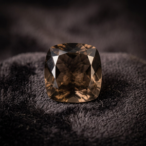 9X11mm <b>Cushion</b> Cut Natural SMOKY QUARTZ IGI Certified High Quality Faceted Loose Gemstones | 100% Clean 4.25 Carat - Product Image 4