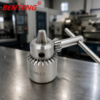 Mandrin de perçage à clé en acier inoxydable à 3 mors, type 0.3-4mm JT0, pour tarauds 6mm, 8mm, 10mm, 3/8-24UNF