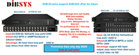 Decodificador de satélite 4K, decodificador Dvb T2 H265, receptor de televisión por satélite, compatible con 4K, 60fps, sintonizador Ip Asi a Sdi Av HD