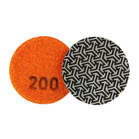 Tampon de polissage diamant électrolytique personnalisable de 2 pouces 50mm pour verre de dalle de pierre