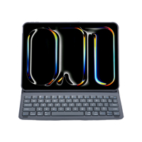 Nouvelle Housse Clavier Sans Fil Légère à Commutateurs Ciseaux Pleine Taille pour iPad Pro 11 Air 11/13 A16 10ème Génération Étui Folio Intelligent