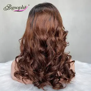 Großhandels preis Rohes Haar mit hoher Dichte Vietnam Farbe 1B/4 13 X4 Lose Locken Transparente HD-Spitze Frontal Perücken Rohes indisches Haar