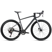 Vélo de route en fibre de carbone GRAVEL-V1 12 vitesses avec freins à disque hydrauliques et pneus larges 38C pour la course urbaine et le cyclisme, pédalier standard inclus