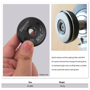 3 Style M14 Free Adjustment Device Winkels chl eifer aufsatz Press Lock Plate Schnellwechsel-Rund mutter - Product Image 5
