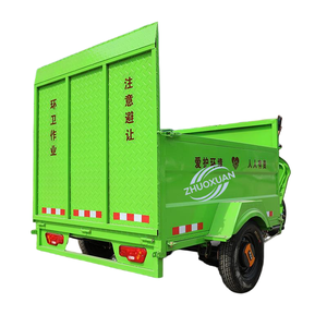 4-Bucket Flatbed Electric Sanitation Tricycle Customizable Waste Transfer Truck 100-200kg Payload 50-70km Range for Community - Product Image 1