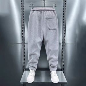 <span class=keywords><strong>Pantaloni</strong></span> da jogging Harem da uomo di alta qualità <span class=keywords><strong>pantaloni</strong></span> sportivi in tela tinta unita <span class=keywords><strong>con</strong></span> pizzo Casual <span class=keywords><strong>elastico</strong></span> autunno <span class=keywords><strong>pantaloni</strong></span> Streetwear - Product Image 4