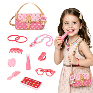 <span class=keywords><strong>Set</strong></span> Regalo Trucchi per Bambine all'Ingrosso, Kit Giocattolo per Travestimenti e Giochi di Ruolo, <span class=keywords><strong>Set</strong></span> Trucchi Rosa per Bambini con Borsa 2 in 1 - Product Image 1