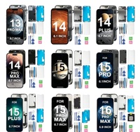 Écran OLED haute luminosité facile à installer pour iPhone 12 13 14 15 16 17 Pro Plus Pro Max 16E 17E avec CI portable intégré