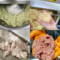 Coupeur à vide commercial pour bols |   Machine à hacher et mélanger la viande en acier inoxydable pour la fabrication de saucisses, de jambon et d'émulsions, capacité de 100 kg