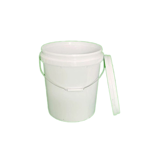 Seau blanc de stockage domestique portable de qualité alimentaire seau de revêtement de peinture vide en étain emballage de seau en plastique haute visibilité - Product Image 2