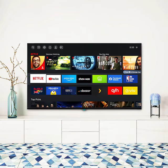 55/65/75/85/98/110 Inch Smart Tv Television 4k 1k Tv Smart Tv Television