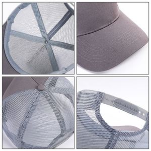 Casquette de baseball 5 panneaux tendance 2024, en coton pur et maille, pour le sport et les activités de plein air estivales - Product Image 3