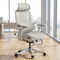 Chaise de bureau ergonomique pivotante de direction, entièrement en maille, avec dossier haut et accoudoirs 5D, personnalisable, de haute qualité, en gros
