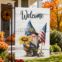 Drapeaux de jardin en gros, bannières d'extérieur double face 30x45cm en polyester imperméable, décorations saisonnières bon marché, livraison rapide