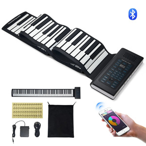 Piano à main 88 touches noir, mini clavier électronique portable pour adultes avec USB Type C et prise jack 3,5 mm - Product Image 5