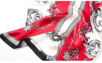 Beli Kustom Syal Lipit Cetakan Digital Murbei 100% Syal Sutra Panjang 53*170Cm untuk Wanita