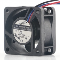 Ventilateur de refroidissement ADDA 12V 24V 48V DC 5V 0.14A 4020 40X40X20MM 4CM silencieux pour CPU, double roulement à billes, alimentation châssis AD0405LB-C56
