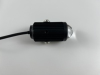 Mini projecteur Led moto phare Led lumière Laser 12V double couleur conduite brouillard projecteur lentille LED moteur lampe de travail auxiliaire