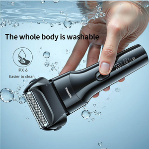 Afeitadora Eléctrica Rotativa y Vibratoria <span class=keywords><strong>Komex</strong></span>, Afeitadora Eléctrica con Batería de Larga Duración, Resistente al Agua, con Pantalla LCD para Hombres - Product Image 3