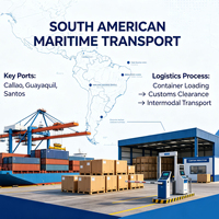 Service de conteneurs FCL DDP Chine-Amerique du Sud 20GP 40HQ, logistique maritime avec dédouanement inclus
