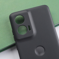 Coque de téléphone en silicone noir mat pour Moto Edge 50 Ultra 60 Pro G85 G Stylus 5G 2024, couleur unie, protection souple en TPU
