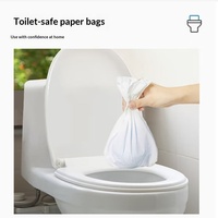 Sac à déjections canines double couche en plastique - Épaissi et portable pour une collecte facile des excréments - Outil indispensable pour les propriétaires d'animaux