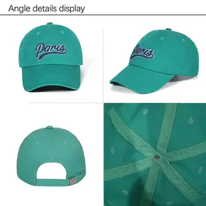 Cappellino da baseball sportivo da uomo con logo ricamato morbido a 6 pannelli montato cappellino da baseball gorras con contorno vintage personalizzato