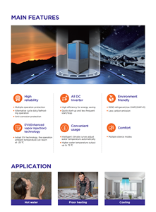 Sunrainファクトリーヨーロッパ人気R290 50kw商用モノブロック暖房冷却温水空気源ヒートポンプ - Product Image 5