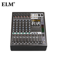 Amplificateur de mixage audio alimenté, 6 canaux, Bluetooth, USB, 256 effets numériques, 250W*2, console de mixage de scène KTV