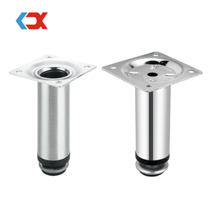 फर्नीचर पैर टेबल पैर फैक्टरी प्रत्यक्ष के लिए समायोज्य दौर ट्यूब धातु सोफे पैर कैबिनेट पैर लोहे सोफे समकालीन 60*60mm - Product Image 1