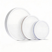 Plafonnier LED moderne en plastique, indice de protection IP54, résistant aux intempéries, haute puissance, culot E27, économe en énergie, spectre complet, garantie 2 ans, pour la maison et le bureau