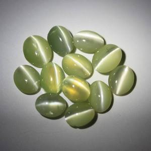 Piedra Preciosa de Ojo de Gato de Alta Calidad, Crisoberrilo Natural, Corte Ovalado de 2-5 mm, 200 ct, para la Elaboración de Joyas - Product Image 4