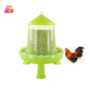 Equipo agrícola automático Bebederos para aves de corral/comederos con patas de plástico 4kg Comederos y bebederos para pollos