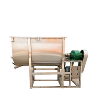 Mélangeur horizontal de poudre sèche et de granulés 100 kg 200 kg, matériau SUS304, capacité 500 L pour aliments, céréales, engrais