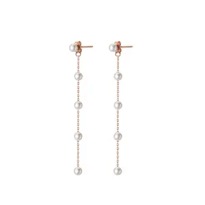 Modische hochwertige Süßwasser perlen Treasure 925 Silber Ohrringe für Frauen mit Ohrringen